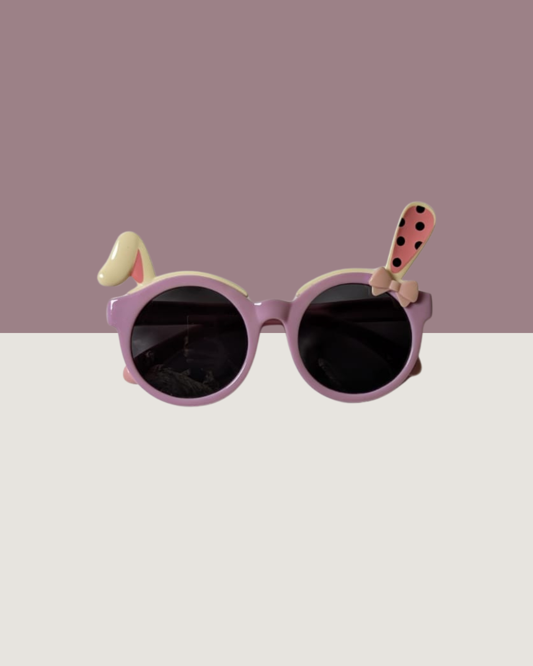 Purple Polka Dot Bunny Sunglasses