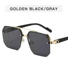 Square Half-Frame Sunglasses